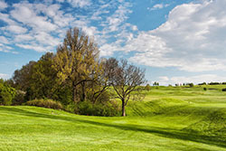 Golf course on the hills