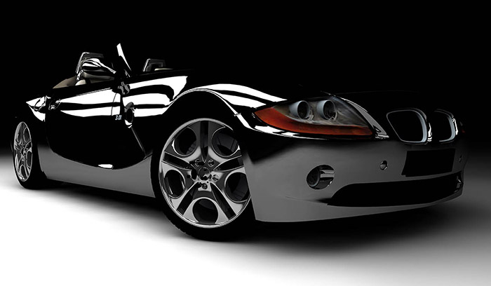 Black car