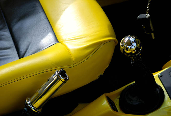 Tuned sport car interior