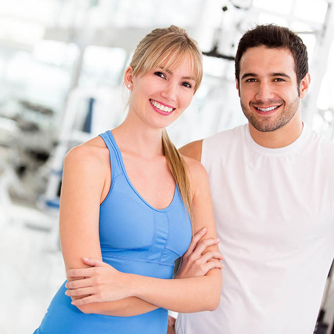Couple at the gym