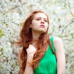 Romantic young woman portrait