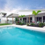 Modern townhouse exterior